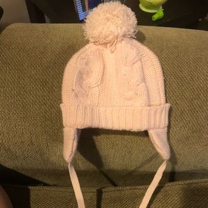 Baby CZ by Caroline Zapf pink cashmere winter hat
